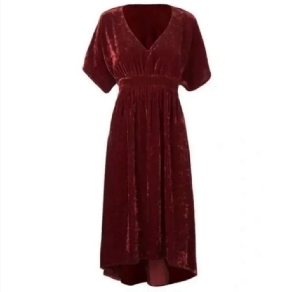 NWT CAbi Port Red Velvet Tribute Dress (Size M)